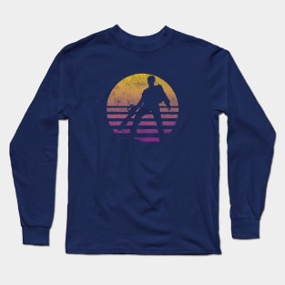 Evil Dead meets 80s Retro Sunset Long Sleeve T-Shirt